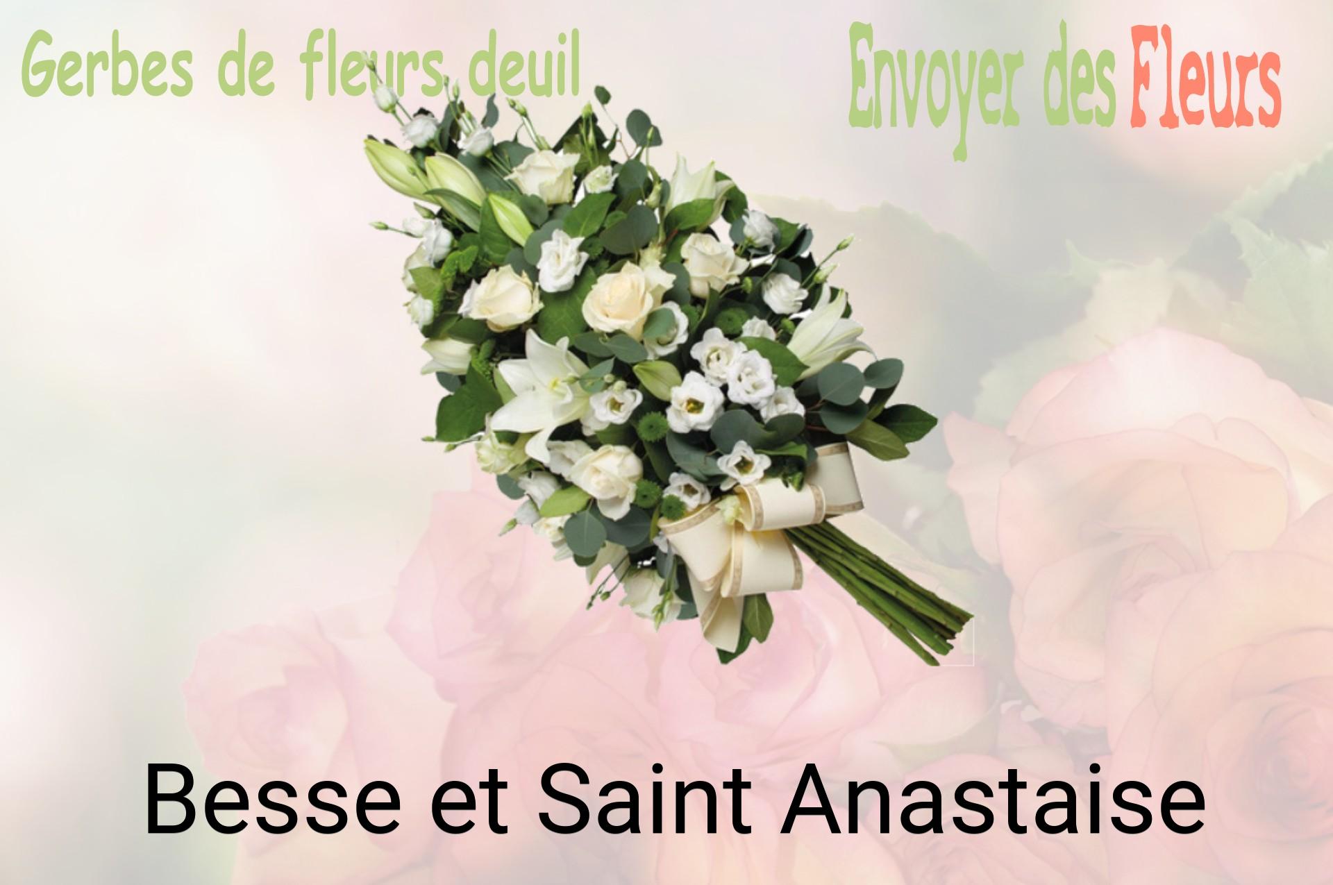 Gerbe de fleurs de deuil livrée à Besse-et-Saint-Anastaise